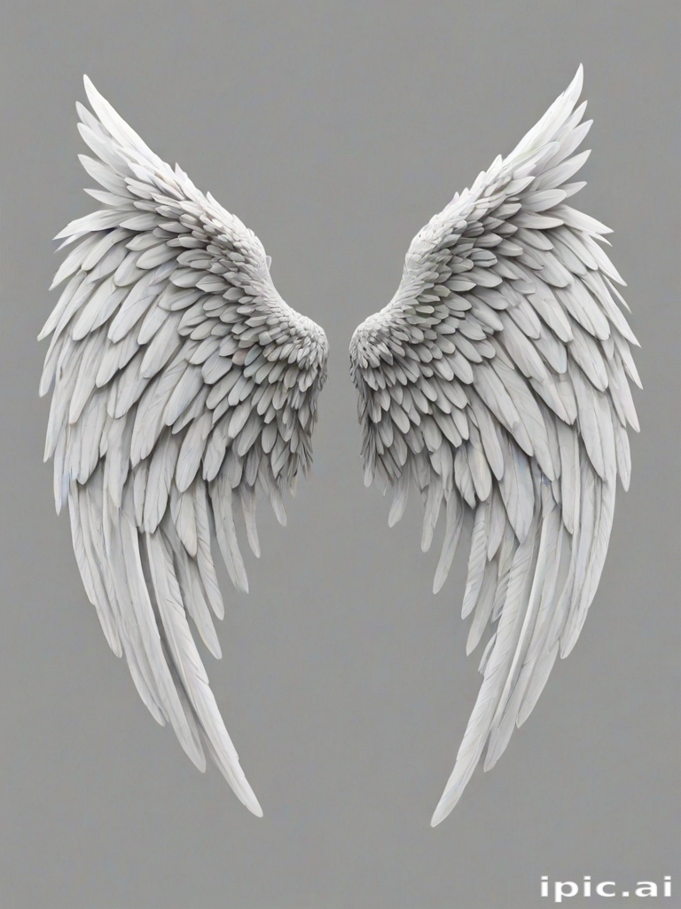 realistic angel wings png