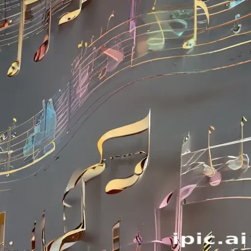 transparent music notes