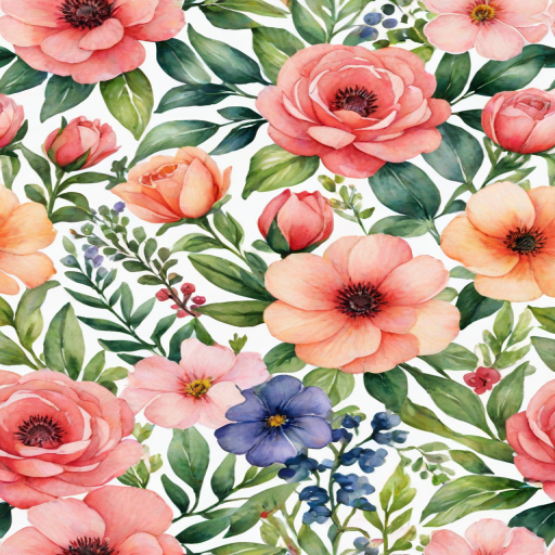 clipart watercolor flowers