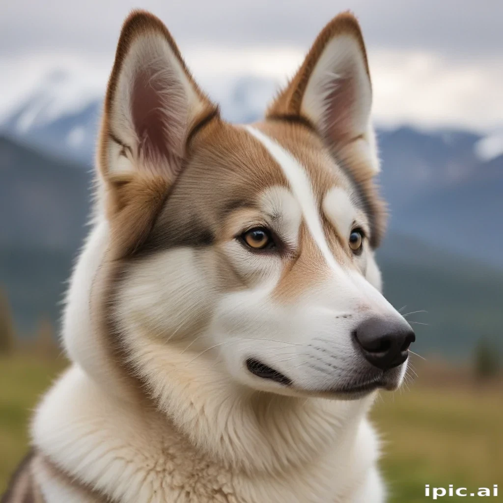 alaskan husky shepherd