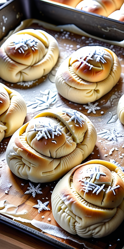 frozen bread dough into rolls