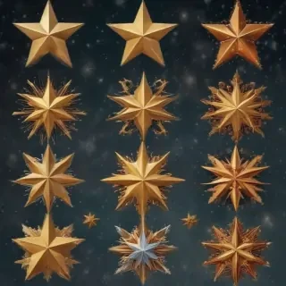 christmas stars clip art
