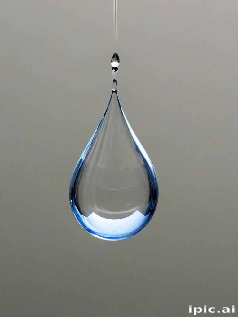 transparent water drop
