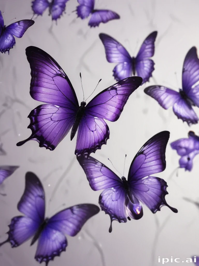 purple butterflies