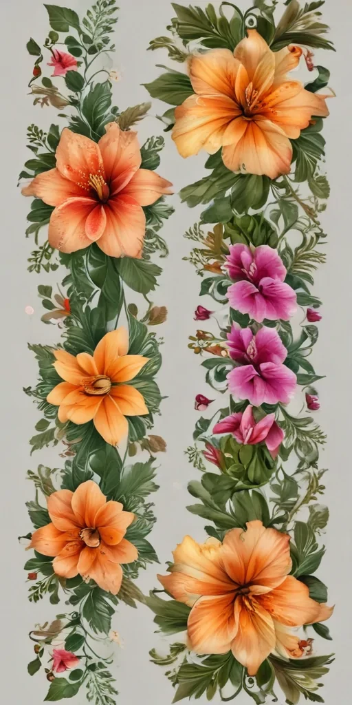 png border flower