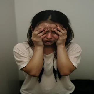 picture of someone crying