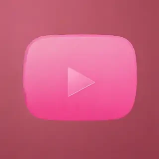 pink youtube logo