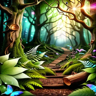 magical forest background