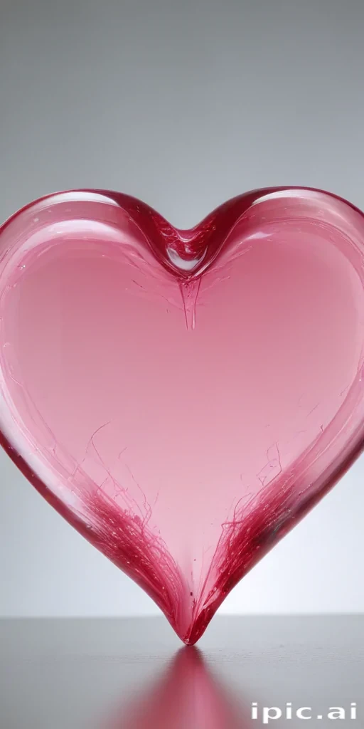 pink heart transparent