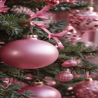 pink christmas aesthetic