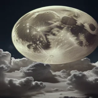 vintage moon art