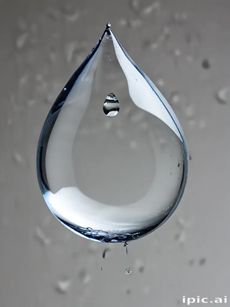 transparent water drop