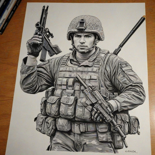 army drawing