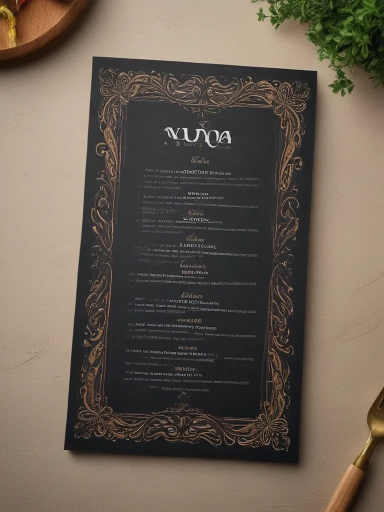 menu mockup free