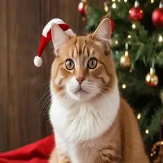 christmas cat background