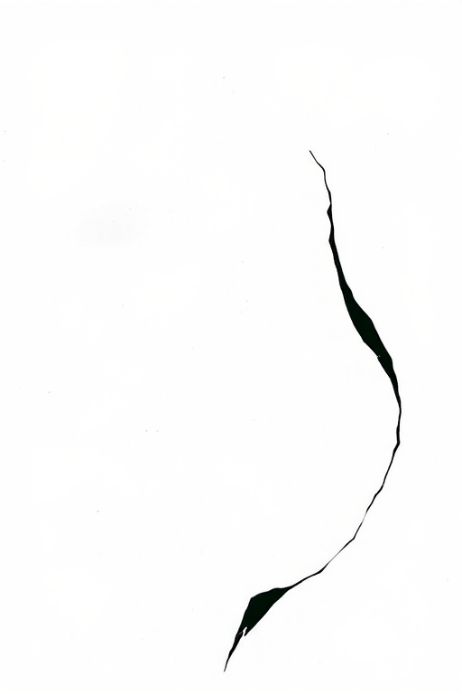 Generate a high-resolution abstract black silhouette design on a plain background using a Canon EOS R5 camera with a 50mm f/1.2 lens, set to ISO 200, aperture f/8, and shutter speed 1/125s for balanced exposure and sharp details.