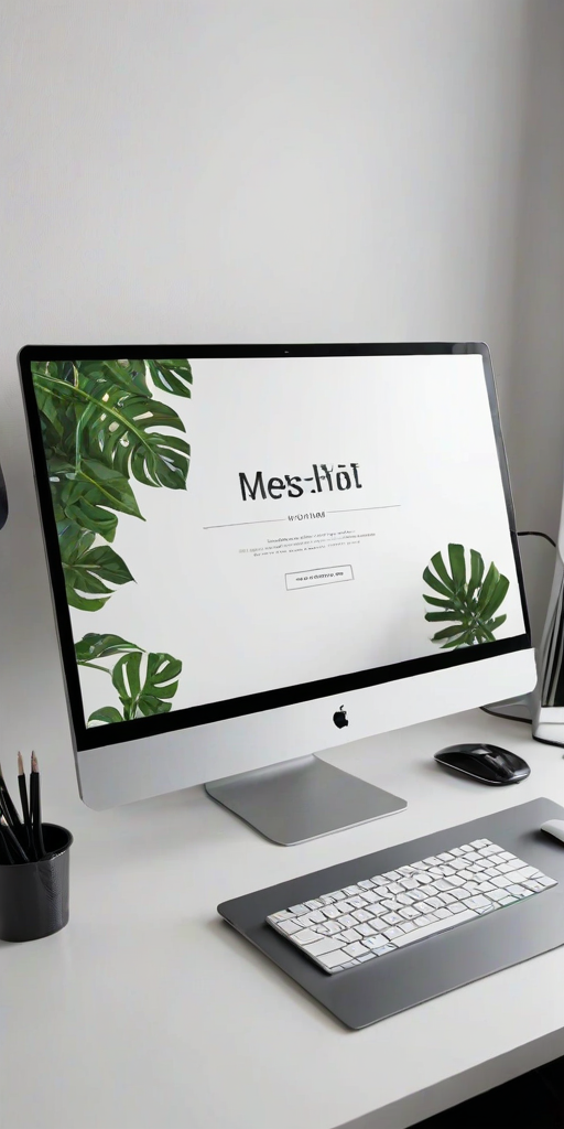 computer mockup