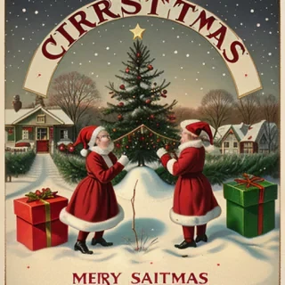 vintage christmas image