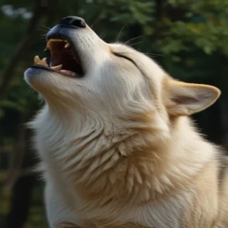 wolf howling png