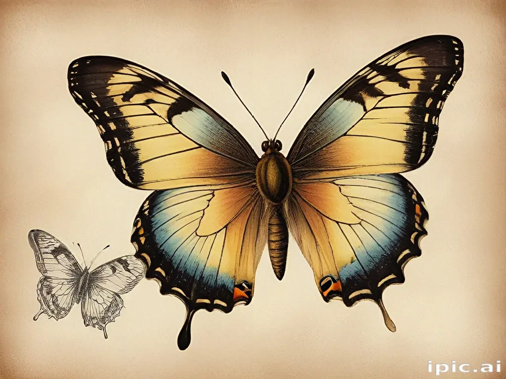 vintage butterfly illustration