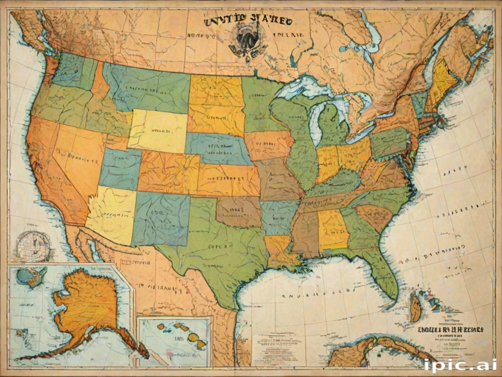 united states map