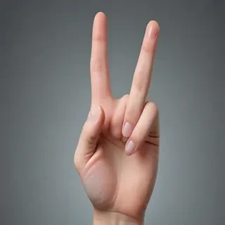 middle finger transparent