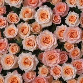 roses in background