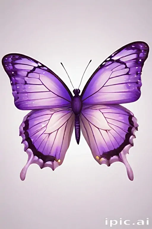 purple butterfly clipart