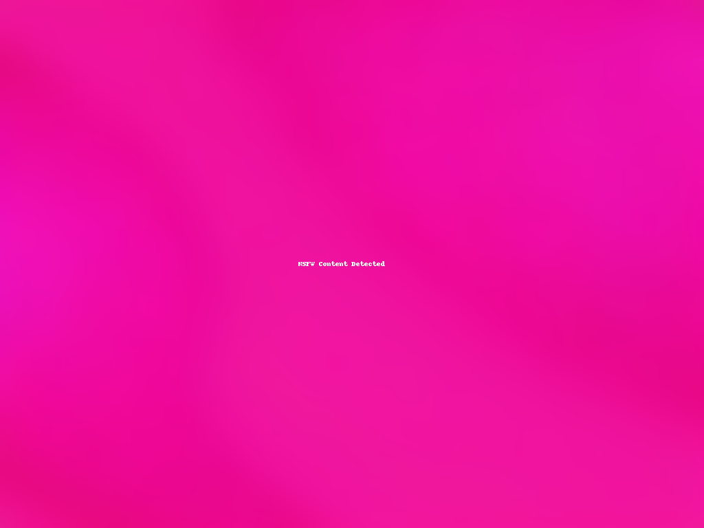 Pink Screen Written Vibrant Pink Background with Text Indicating Content Warning Detected