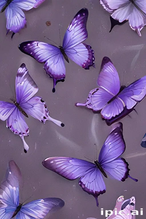 purple butterflies
