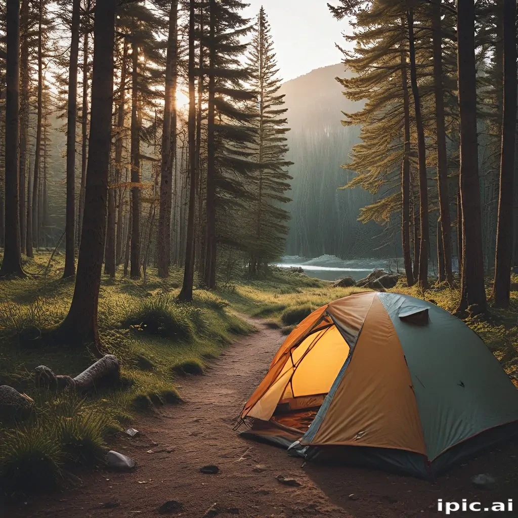camping background pic