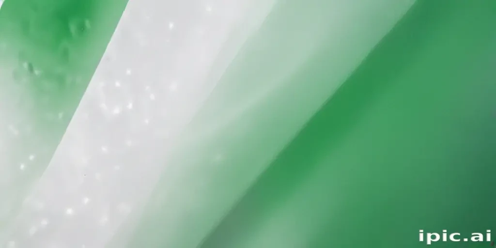 green and white background