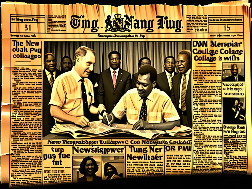 newspaper collage png