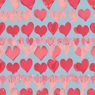 heart hands clipart