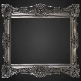 silver frame png