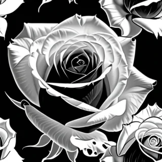 rose pictures in black and white