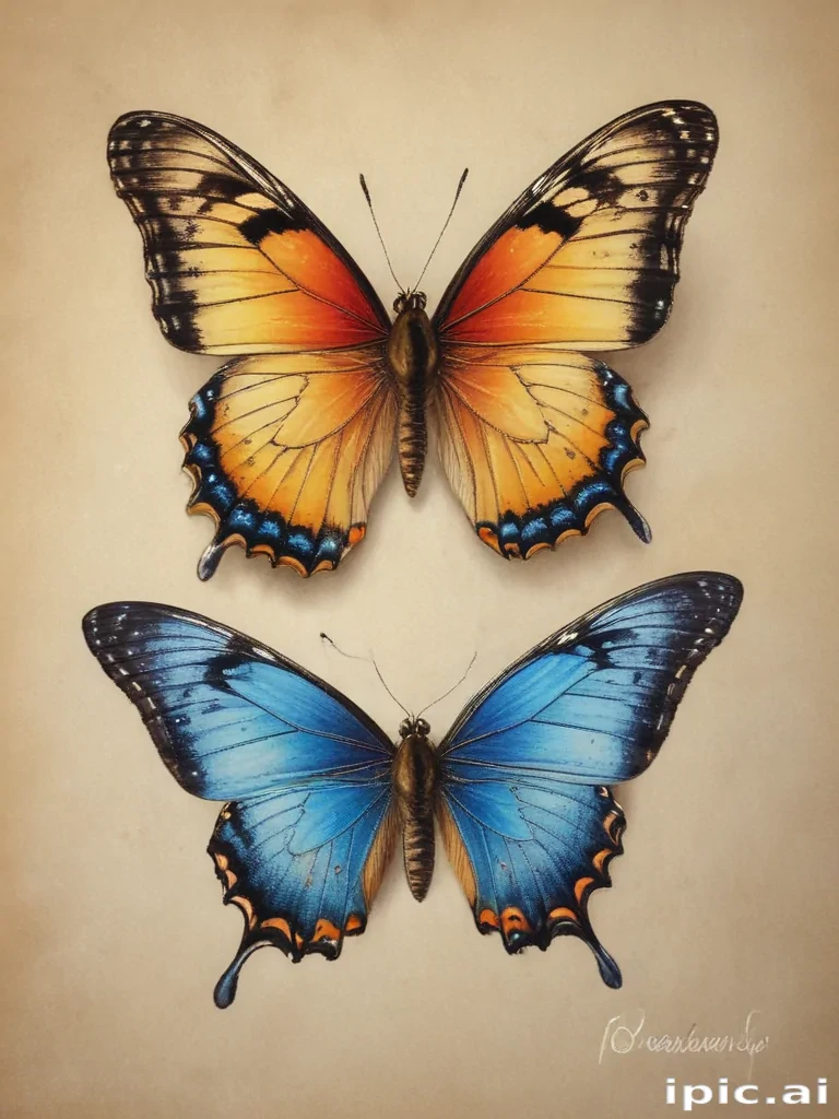 images of drawings of butterflies