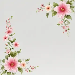flower transparent border