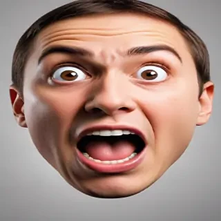 shocked face png