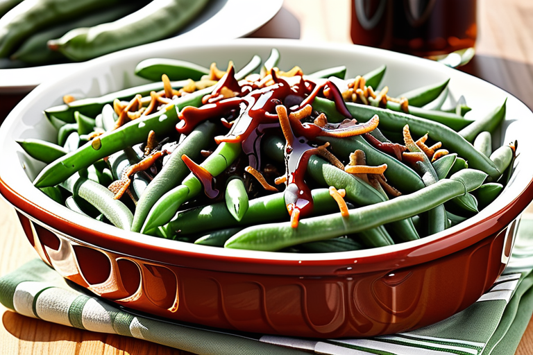 green bean casserole with worcestershire sauce
