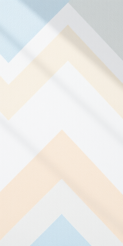 Generate an abstract image featuring a textured background with a chevron pattern in soft shades of blue, yellow, and white, captured with a DSLR camera at f/8, ISO 100, 50mm lens, natural daylight, flat lay perspective.