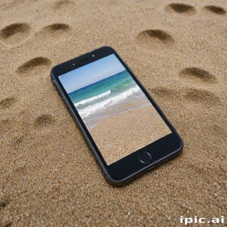 iphone beach