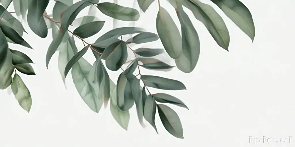 eucalyptus clipart black and white