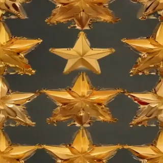transparent gold star