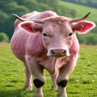 pink cow wallpaper