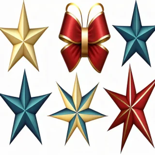 christmas stars clip art