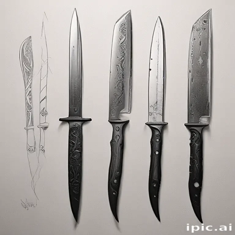 knife drawings
