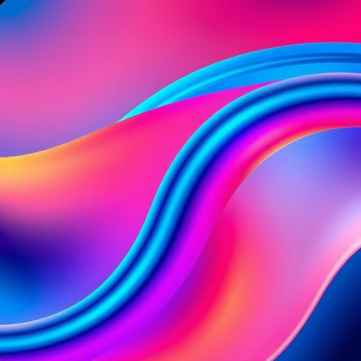 Generate a high-resolution image of an abstract geometric design with smooth lines and vibrant colors, captured using a DSLR camera with a 50mm lens, aperture at f/1.8, ISO 100, and a landscape orientation.