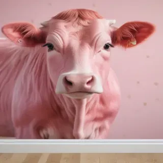 pink cow print wallpaper