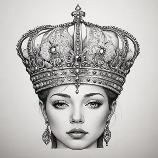 crown drawing